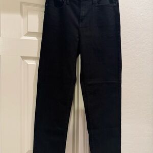 NWT Calvin Klein Women's High Rise Straight Leg Jeans Jet Black Size 10